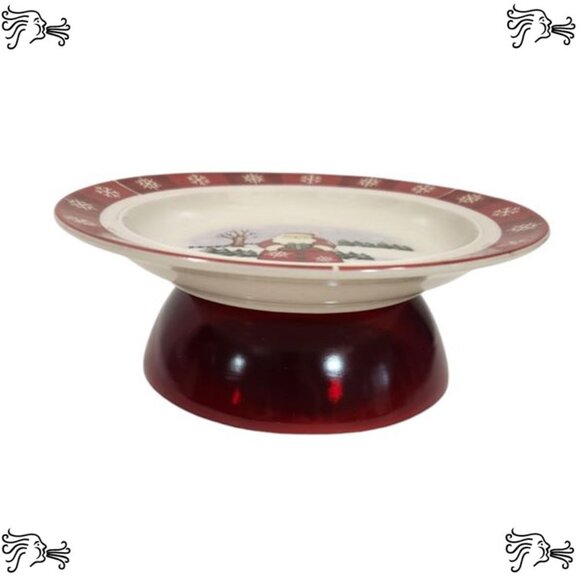 Upcycled Coffee Mug Candle Holder, Christmas Santa  Jewelry Tray, Bracelet Dish - Picture 2 of 4